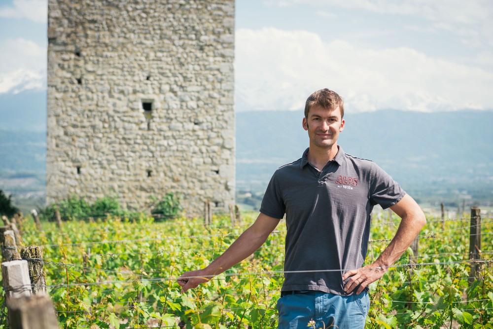 Jean-Charles Girard-Madoux, viticulteur à Chignin, Savoie